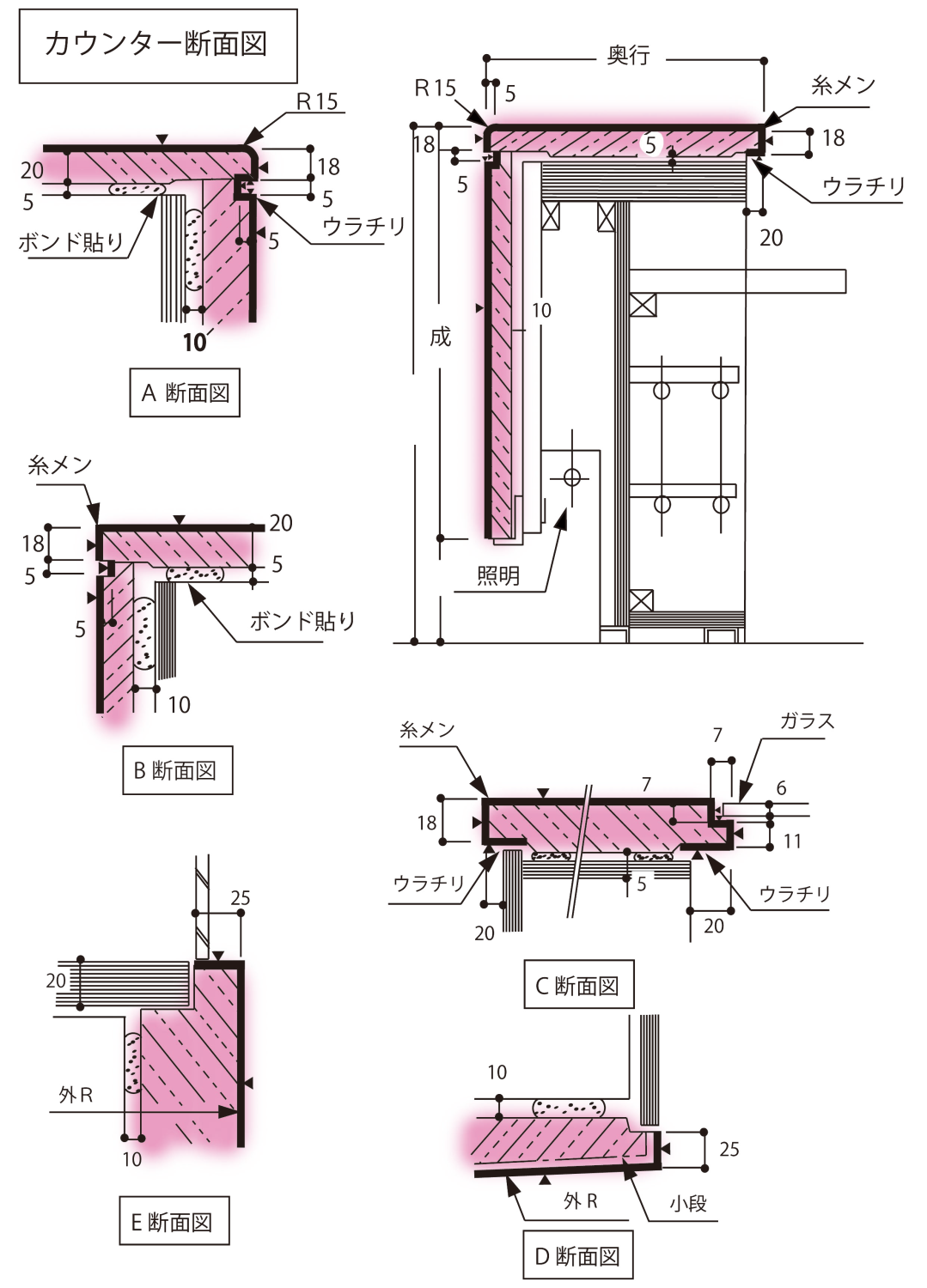 受付カウンター