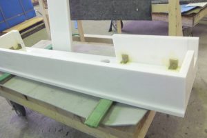 タソスホワイトにてＴＶボードを制作しました