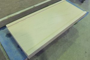 笠石をモカクリームにて製作しました！